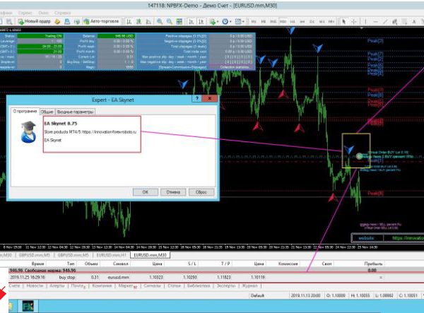 EA Skynet V 8.75 – Intelligent Adaptable Algorithm- Full Working Version forex robot 7