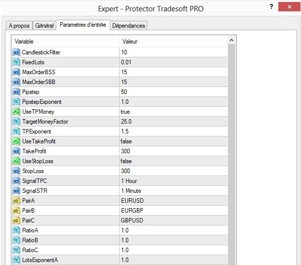 Tradesoft Pro Protector “Triangular Correlation Full Hedge” forex robot 3